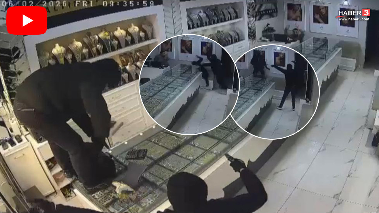 Kuyumcu soygunu kamerada: Çalışanı dövüp altınlarla kaçtılar!