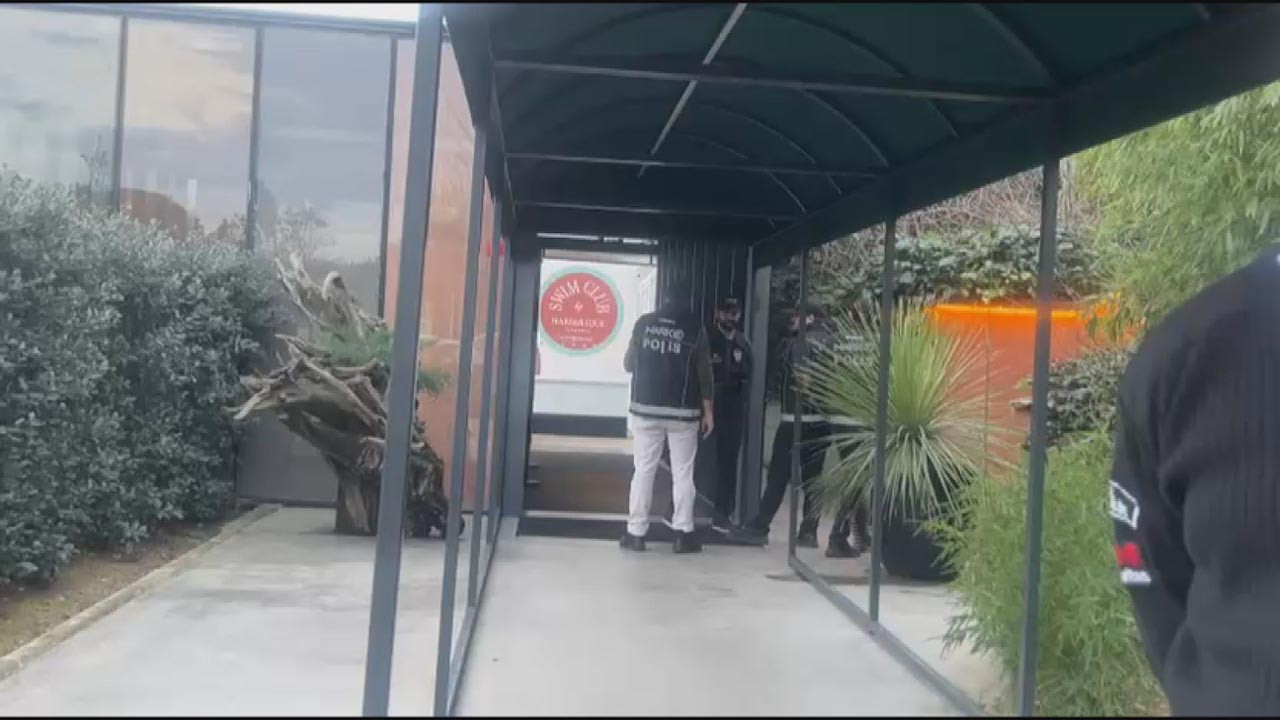 İstanbul'un lüks semti Bebek'te spor salonuna ''uyuşturucu'' baskını