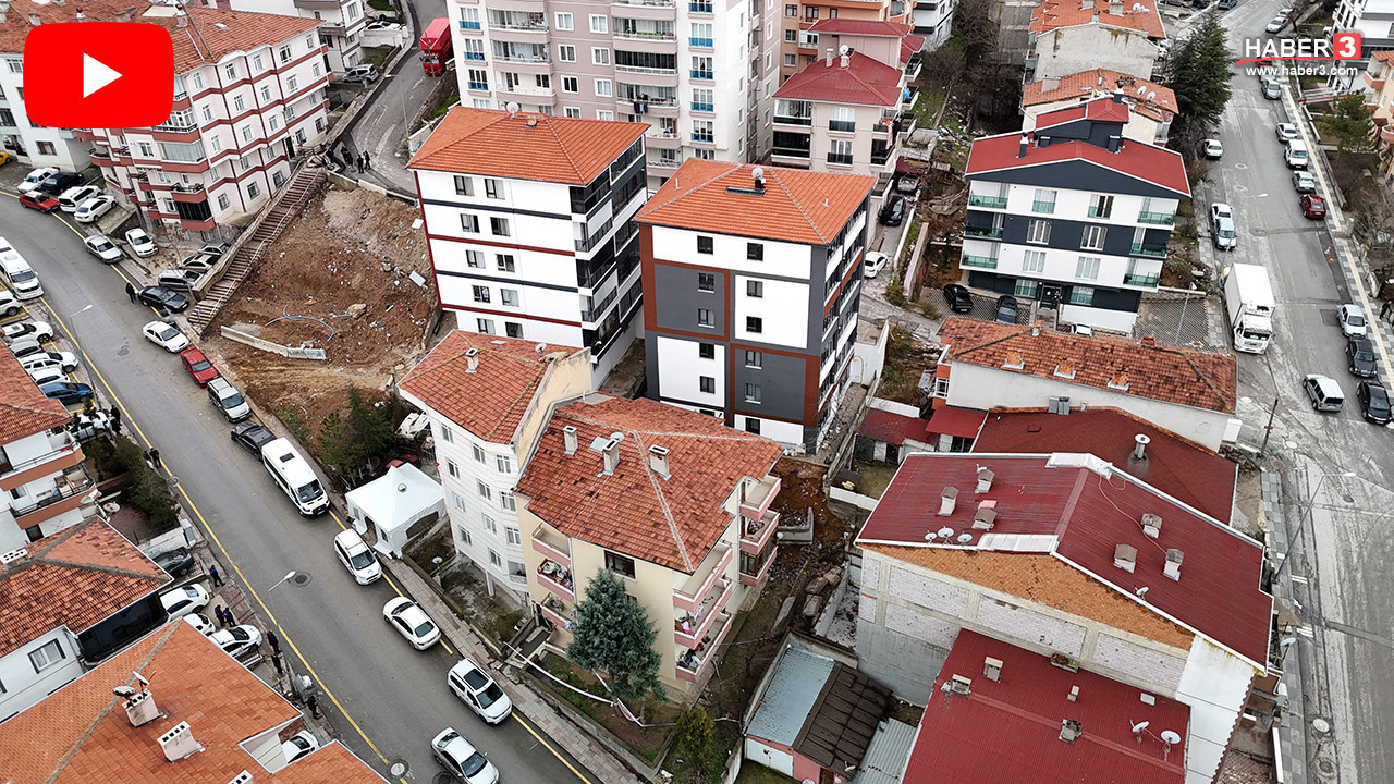 Ankara'da istinat duvarı yıkıldı, 5 apartmandaki onlarca vatandaş tahliye edildi