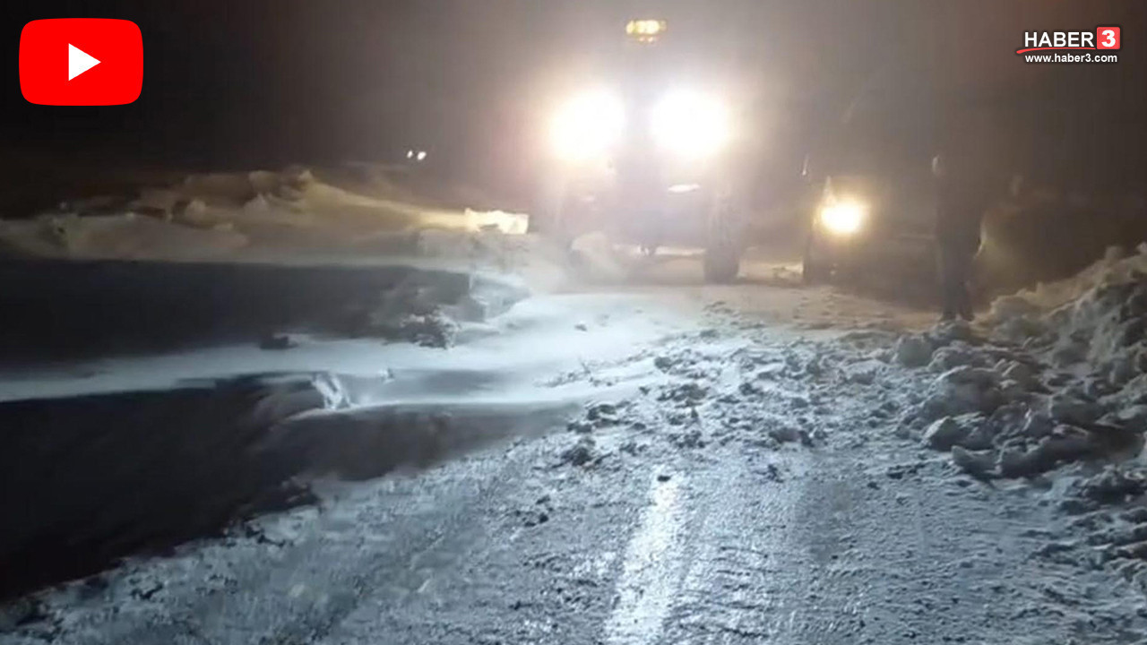 Kar bir anda tipiye döndü, onlarca kişi yolda mahsur kaldı