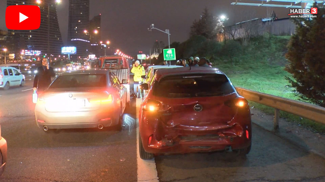 İstanbul'da zincirleme kazada 8 araç birbirine girdi; TEM savaş yerine döndü, trafik durdu