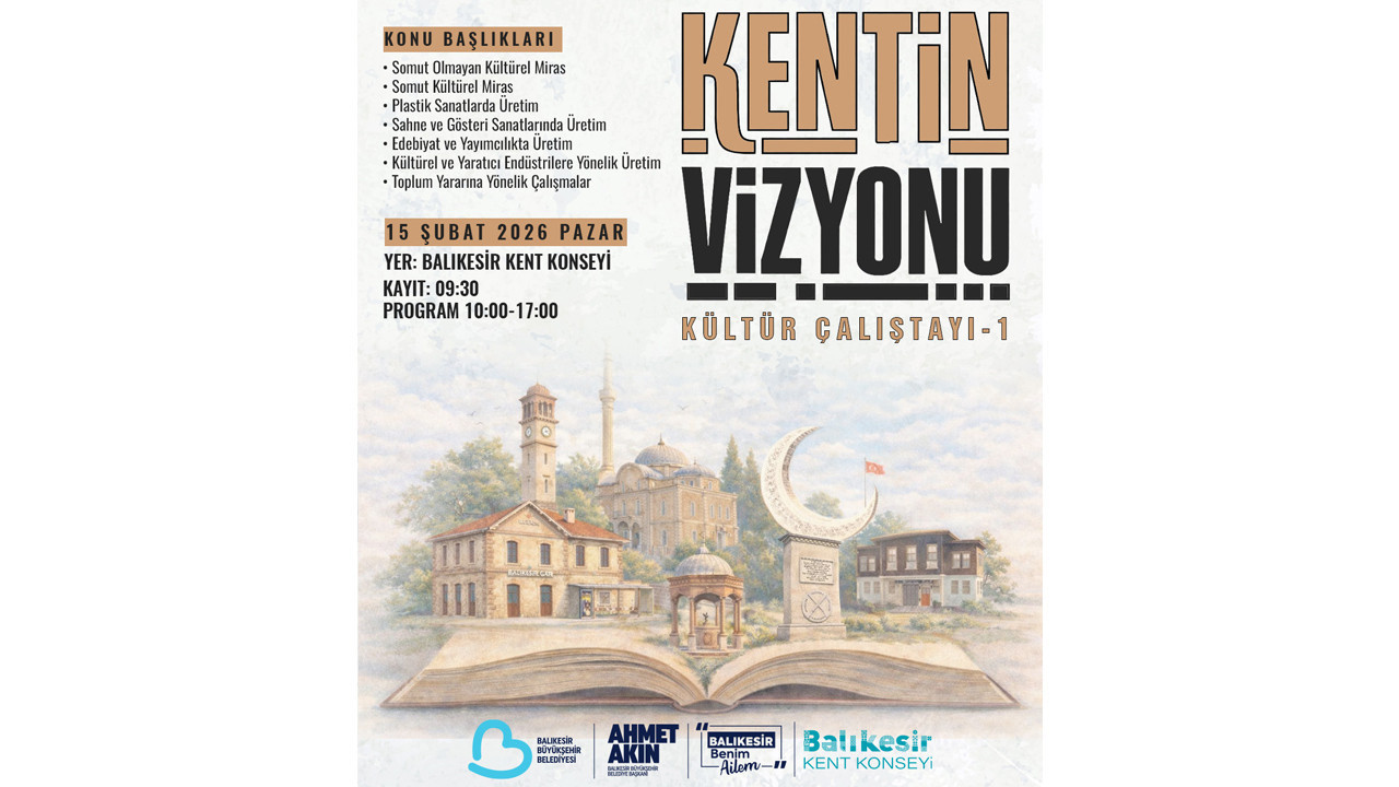 Balıkesir’in kültür sanat haritası bu çalıştayda çizilecek