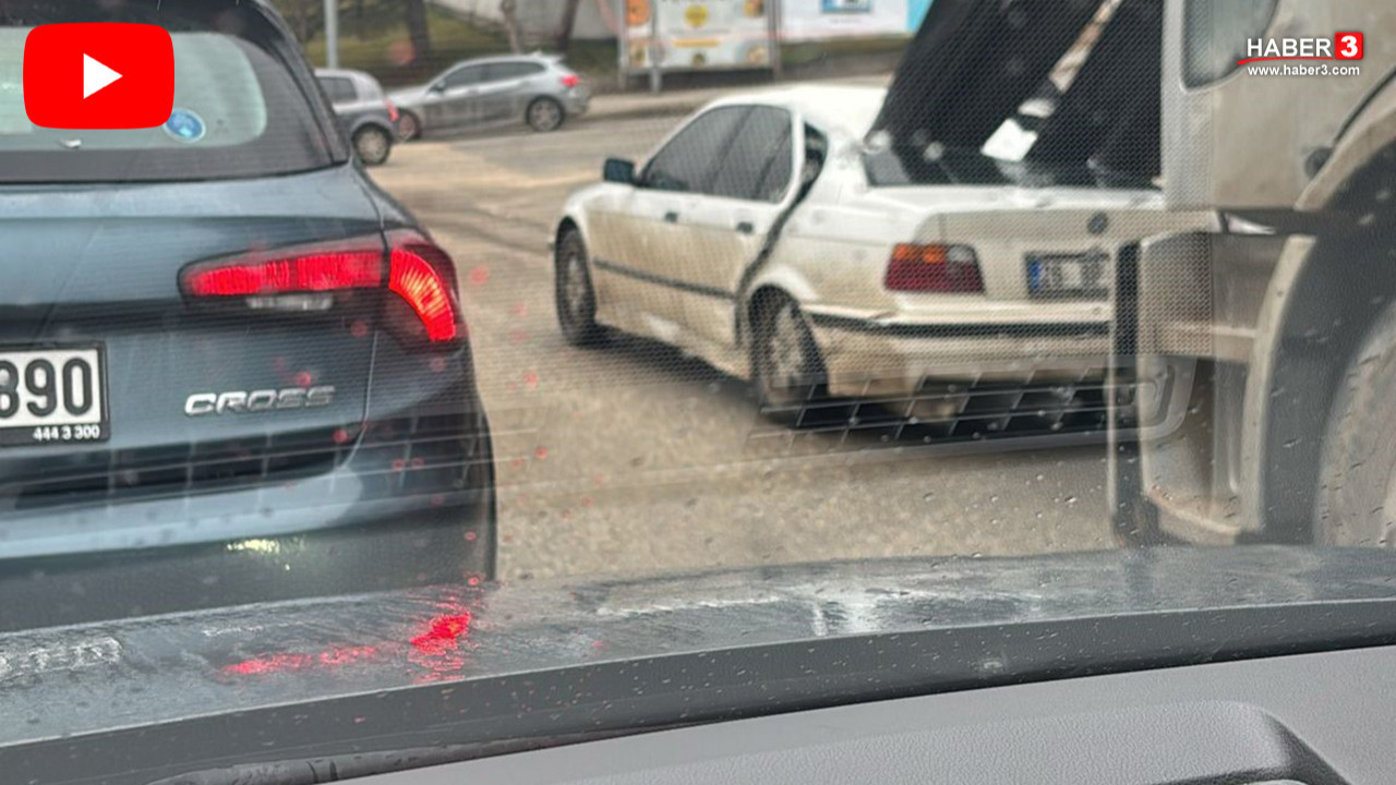 Ani frende demirler araca ok gibi saplandı