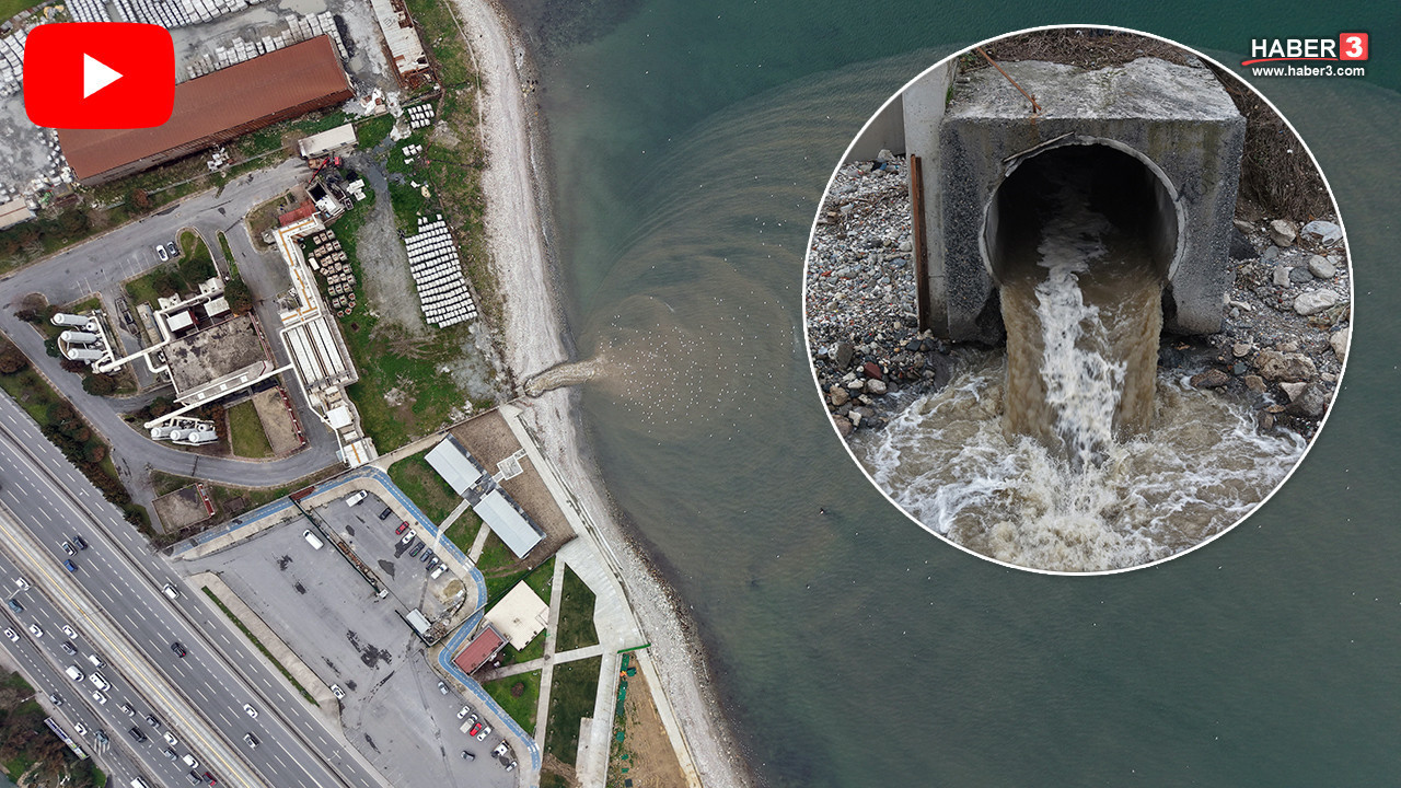 Marmara Denizi'nde skandal manzara: Denize akan pislik kamerada