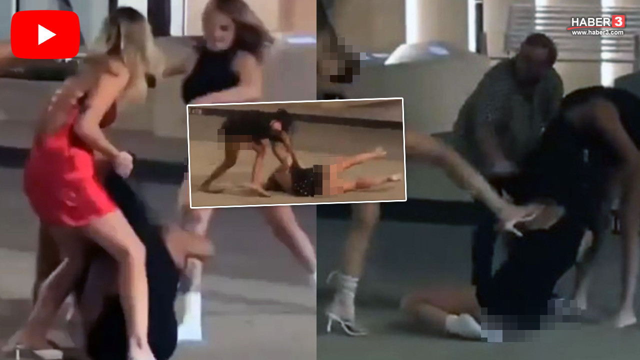 Türk TikTok fenomenleri sokak ortasında saç saça baş başa kavga etti