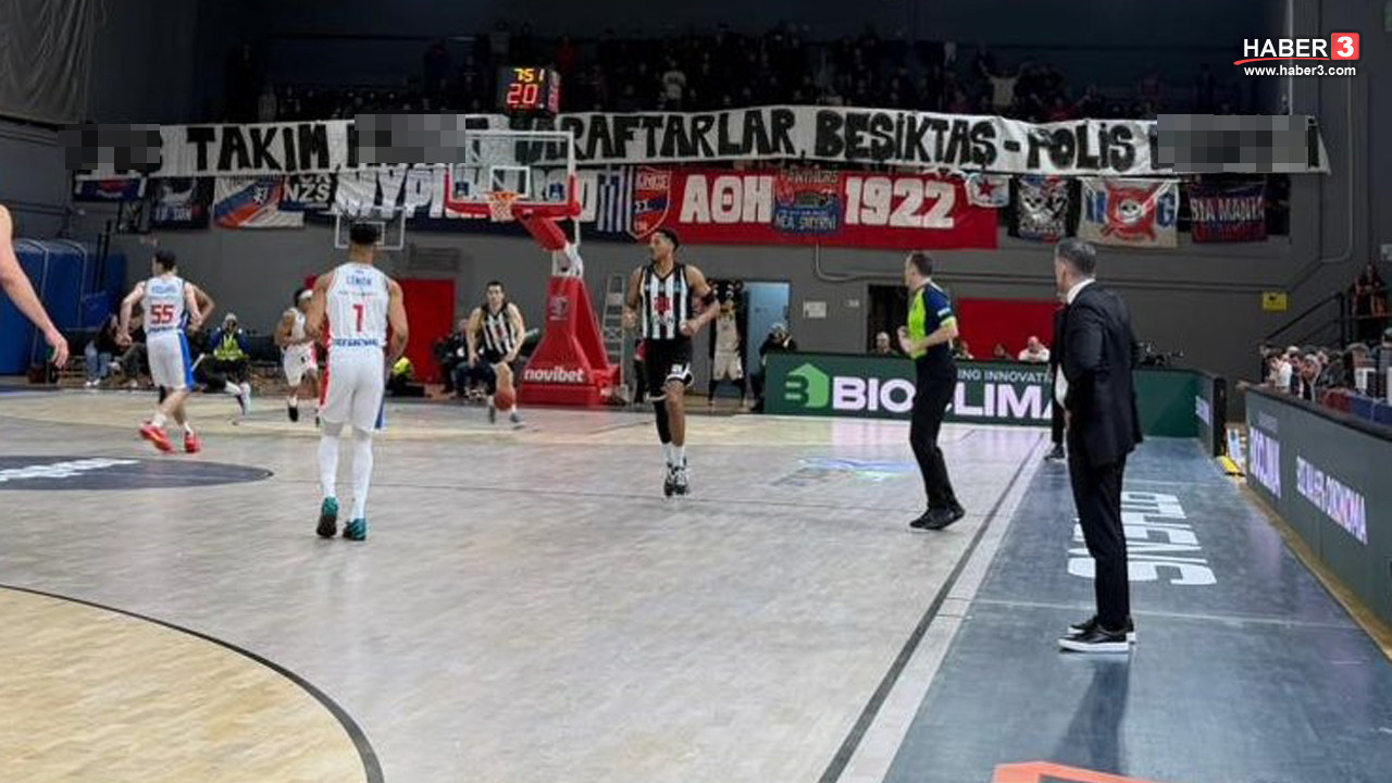 Yunanistan'da Beşiktaş maçında büyük skandal... Çirkin pankarta tepkiler çığ oldu
