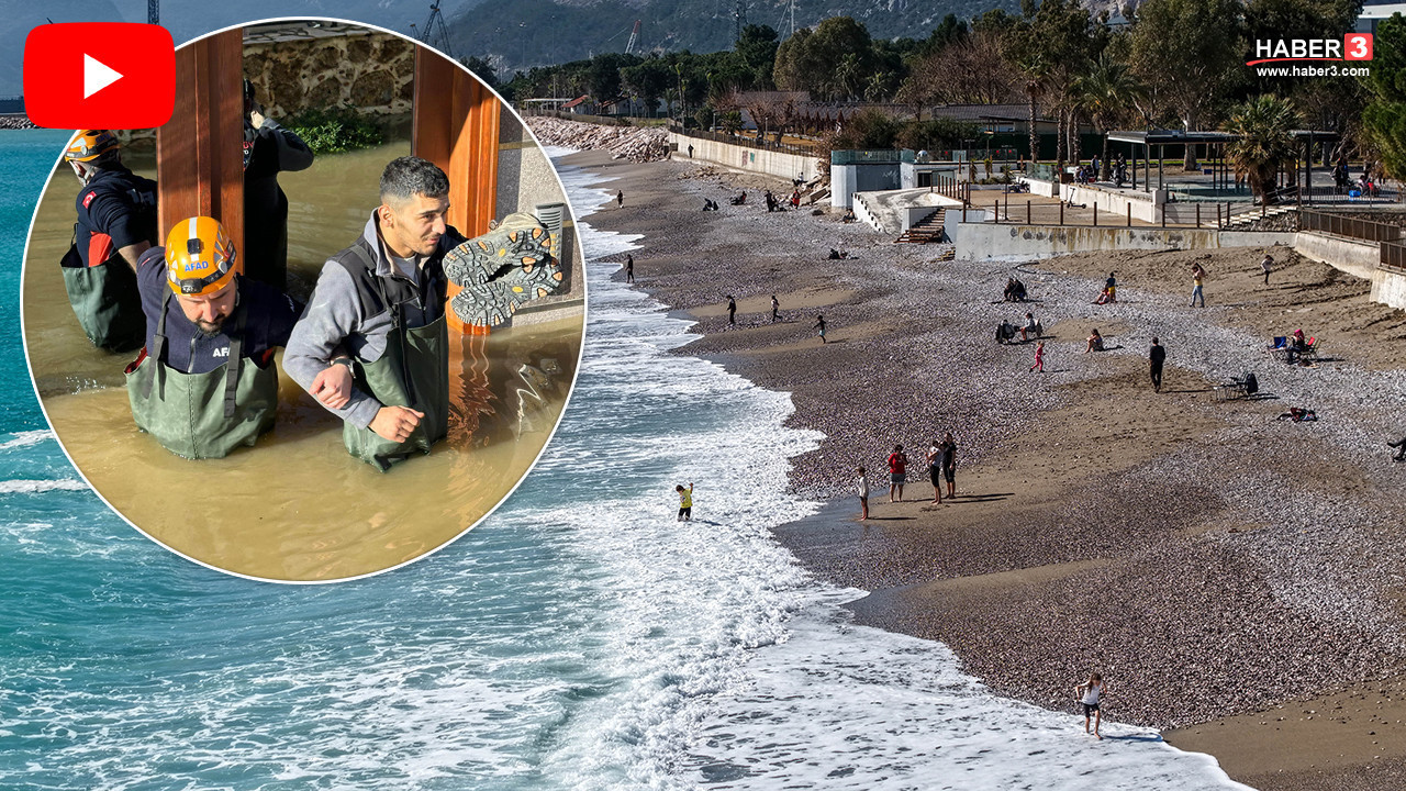 Turizm başkentimizde önce yağmur, fırtına, sel, ardından da deniz keyfi...