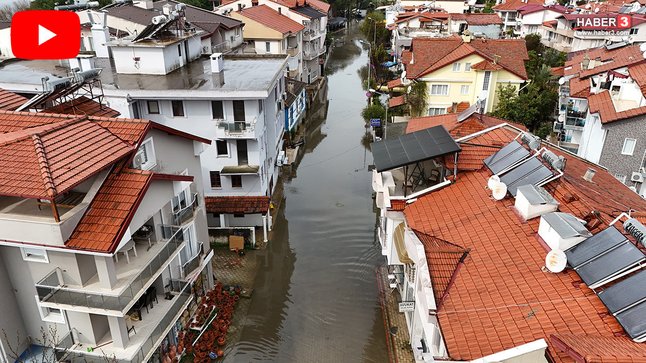 Köyceğiz Gölü taştı, ilçe Venedik’e döndü! Ev ve iş yerleri sular altında...