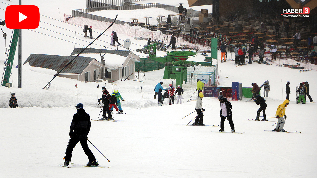 Türkiye'nin beyaz cennetinde kayak tatili bayram sonuna kadar uzatıldı