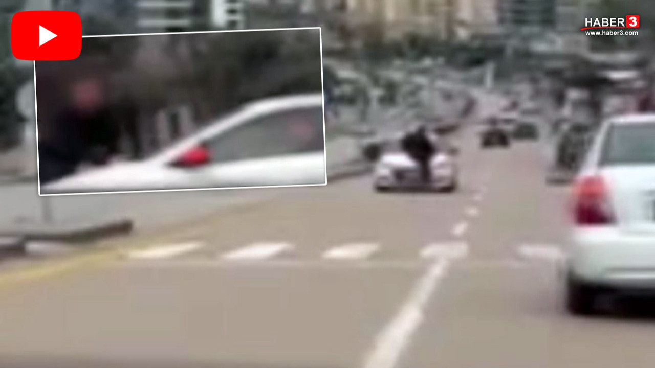 Trafikte akılalmaz olay: Sürücü eğitmeni, çarptığı kişiyi kaput üzerinde kilometrelerce sürükledi