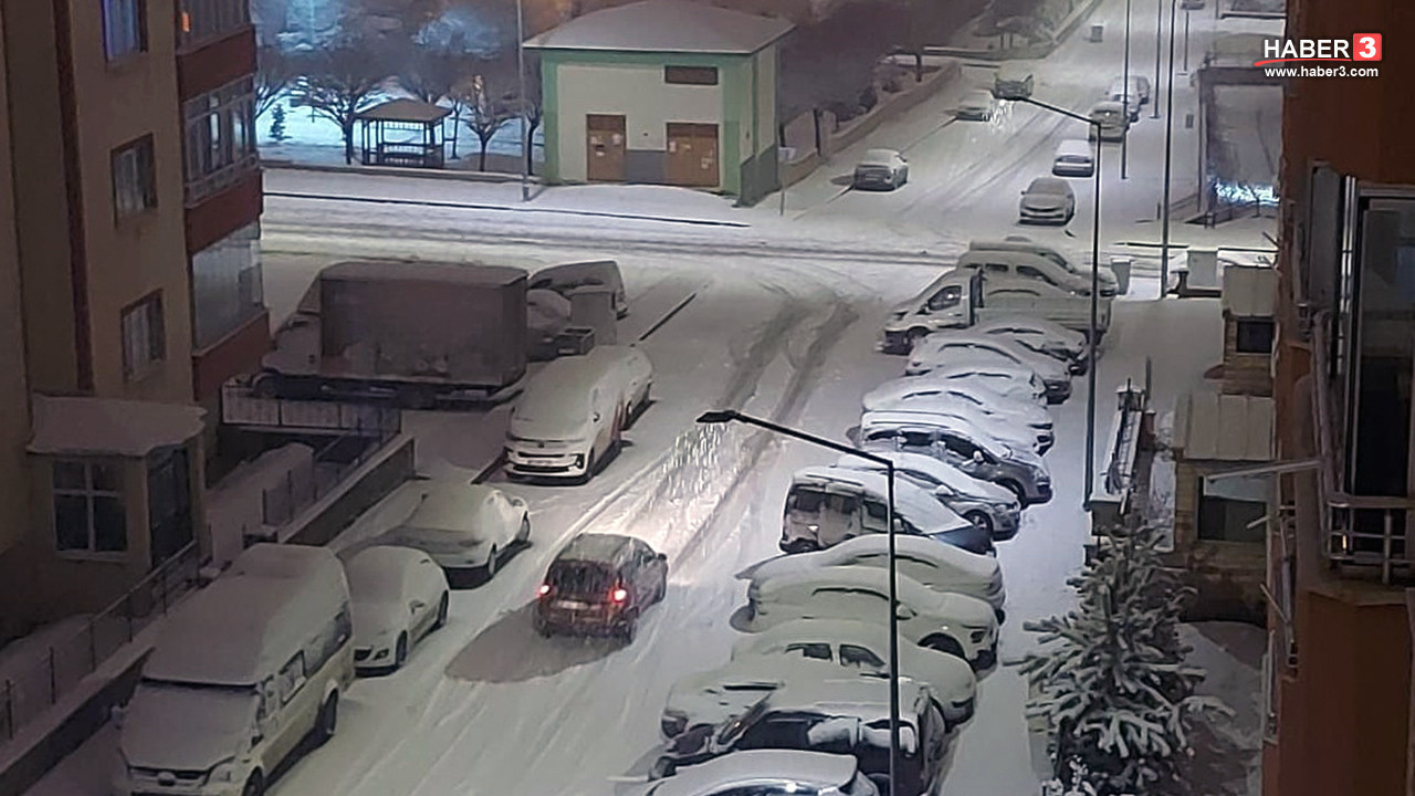 Erzurum'da kar yağışı: 3 ilçede eğitime 1 günlük ara verildi