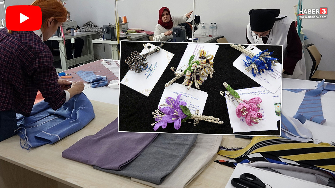 Karadeniz'in eşsiz endemik bitkileri takı ve kumaşa, duygular maniye döküldü...