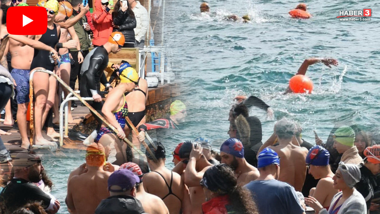 Dondurucu soğukta, buz gibi denizdeki bu kulaçlar çocukların geleceği için atıldı!