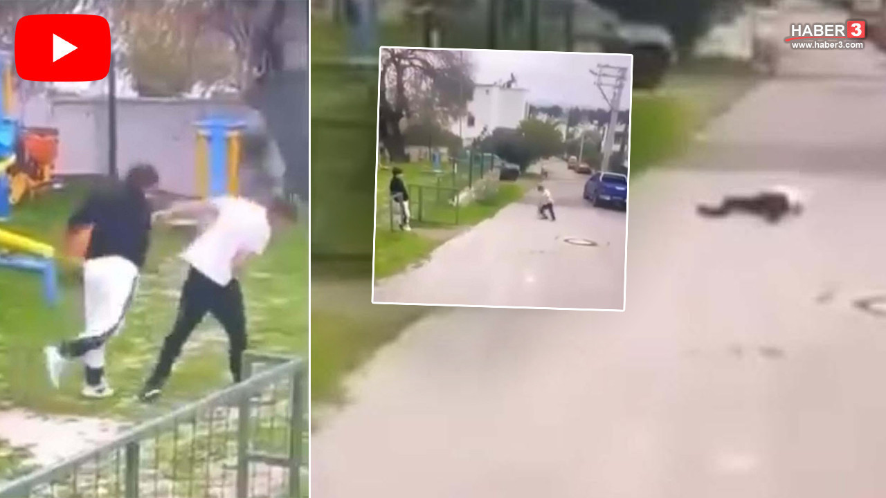 Parkta akılalmaz şiddet: 16 yaşındaki çocuğu döve döve bayılttı!
