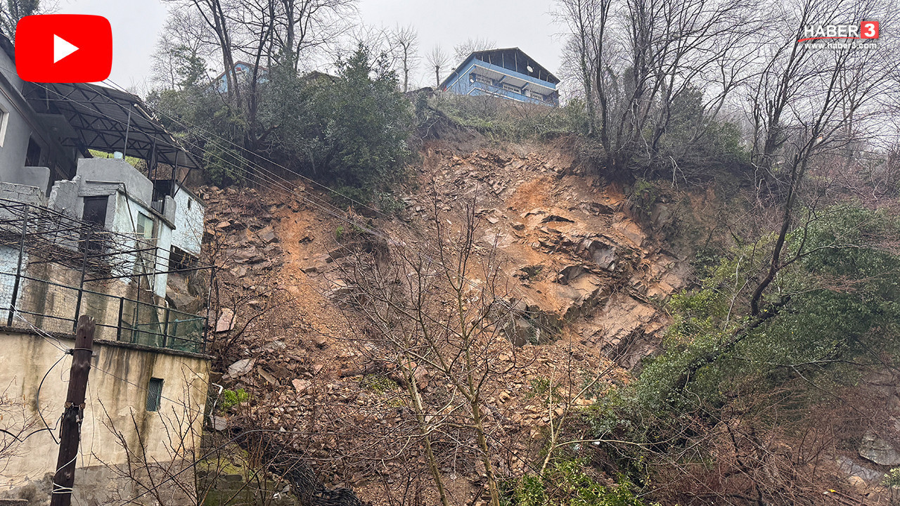 Zonguldak'ta heyelan paniği: Ev ve işyerleri tahliye edildi!
