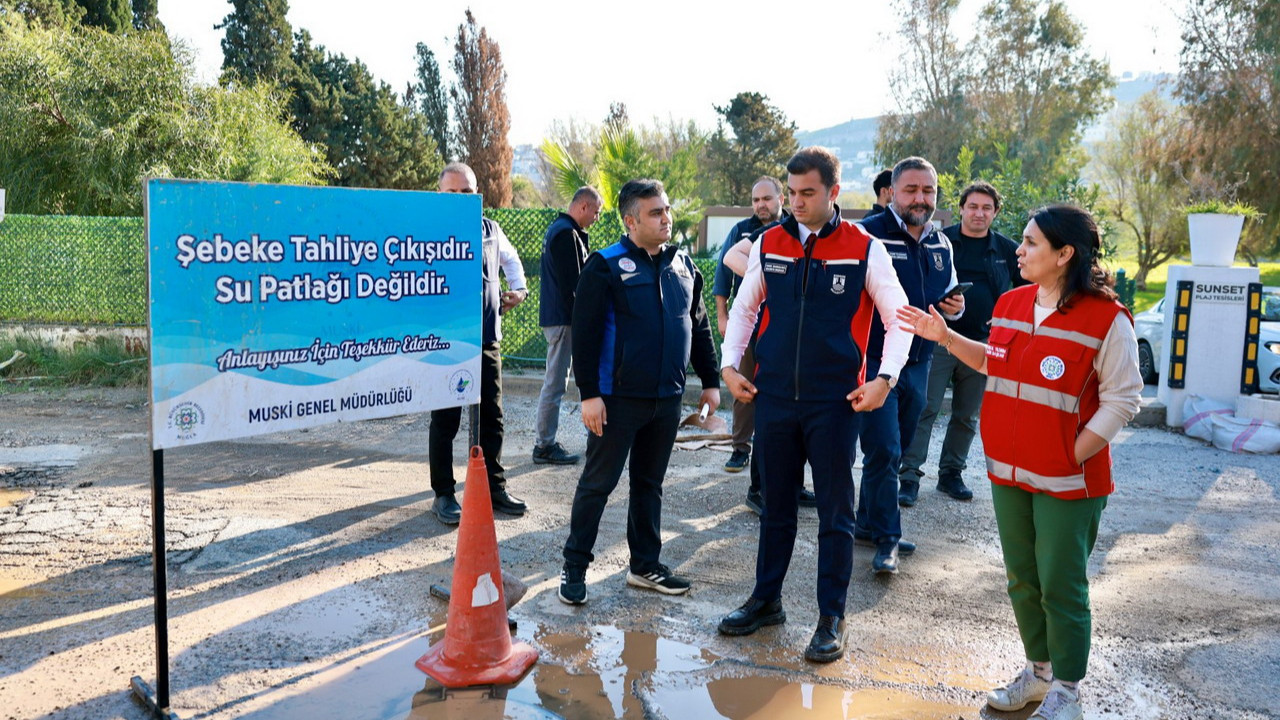 Bodrum Belediye Başkanı Tamer Mandalinci, Bodrum'daki altyapı yatırımlarını yerinde inceledi
