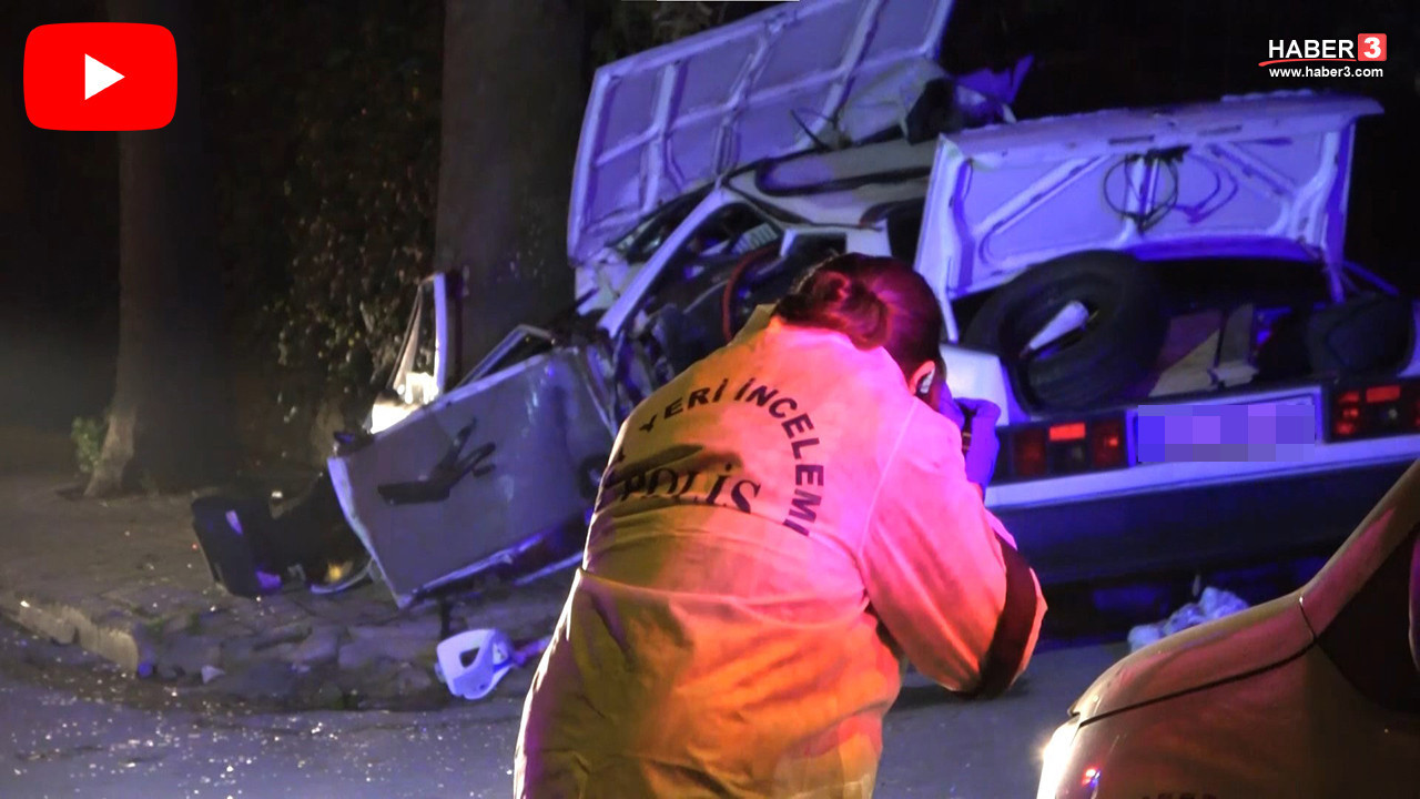 Yokuş aşağı aşırı sürat felaketle sonuçlandı: Duvara çarpan aracı sürücünün mezarı oldu
