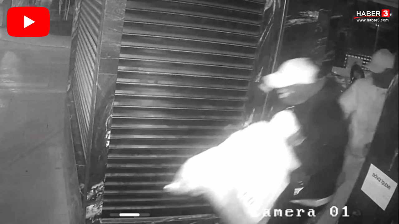 Kaşla göz arasında uzaktan kumandalı kuyumcu soygunu saniye saniye kamerada