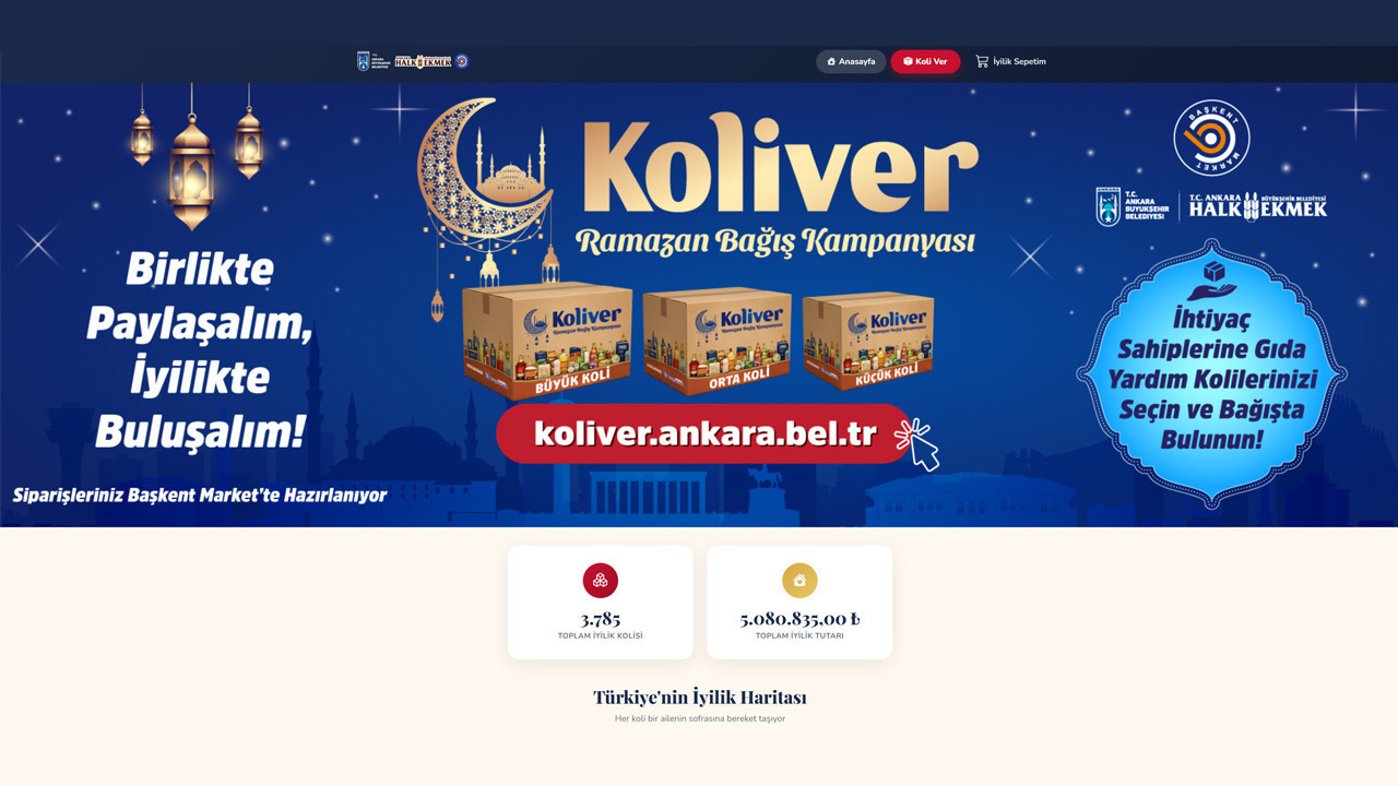 Ankara'da Ramazan Dayanışması büyüyor: 9 milyon TL'yi aşan destek ihtiyaç sahiplerine ulaştı