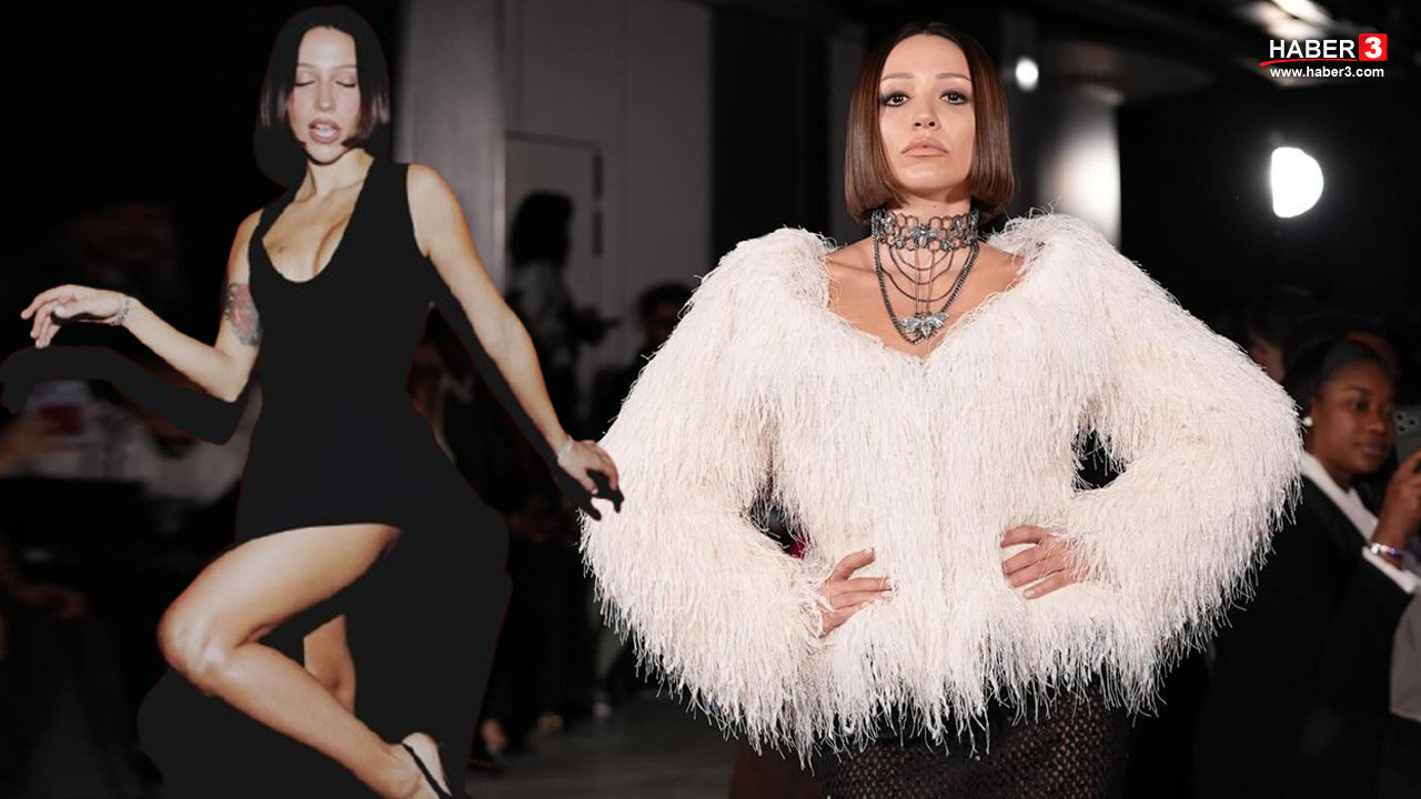 Paris'te Zeynep Bastık şov! Podyuma çıkıp mankenlere rakip oldu