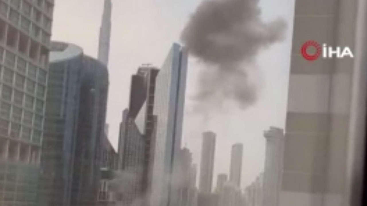 Dubai'de hava saldırısı... Uluslararası Finans Merkezi'nden dumanlar yükseldi