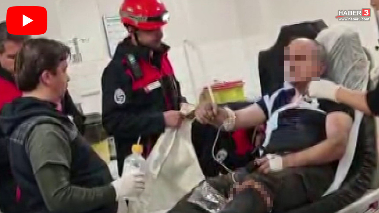 Göğsüne demir saplanmıştı... Ameliyatına doktorlarla birlikte itfaiye ekipleri girdi!