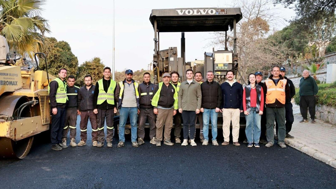Bodrum'da yenilenen Bergamut Caddesi hizmete açılıyor