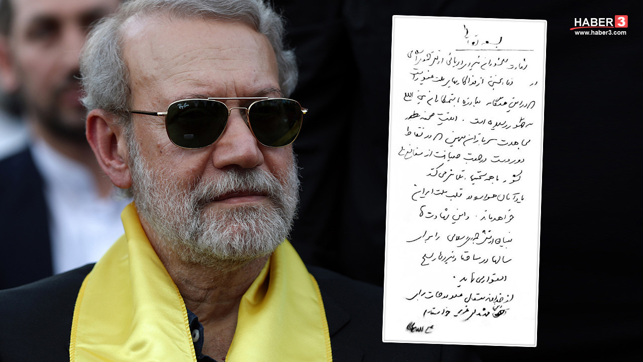 İsrail ''öldürdük' dedi, İran'dan el yazısıyla yazılmış not geldi! Laricani yaşıyor mu?
