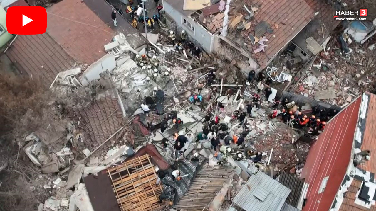 İstanbul'da Fatih’te patlama sonrası 2 bina çöktü: 3 kişi kurtarıldı, 2 kişi aranıyor!