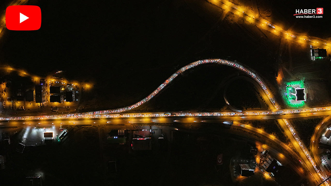 43 ilin kesiştiği noktada trafik durma noktasına geldi: 40 kilometrelik araç kuyruğu kamerada