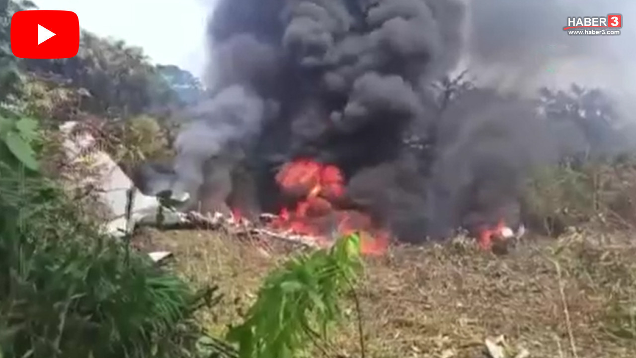 Kolombiya'da facia: 110'dan fazla askeri personeli taşıyan uçak düştü