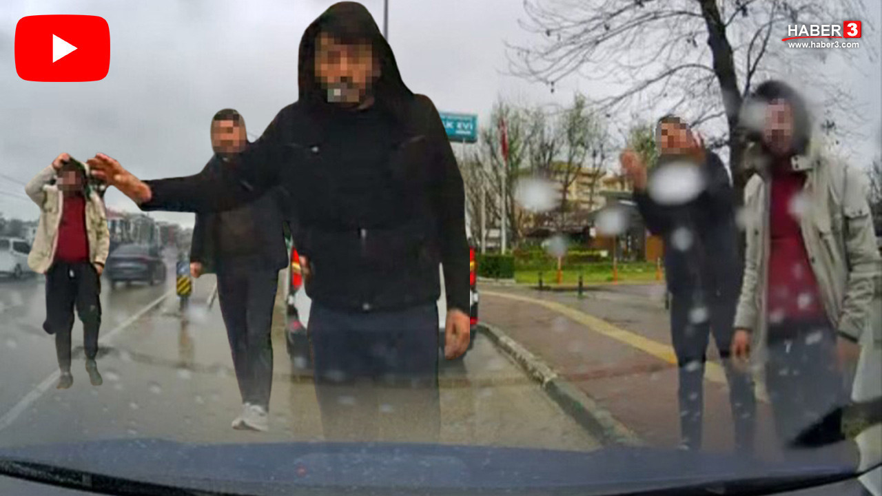 Yol verme tartışmasında yolu kesip sürücüye saldırdılar!