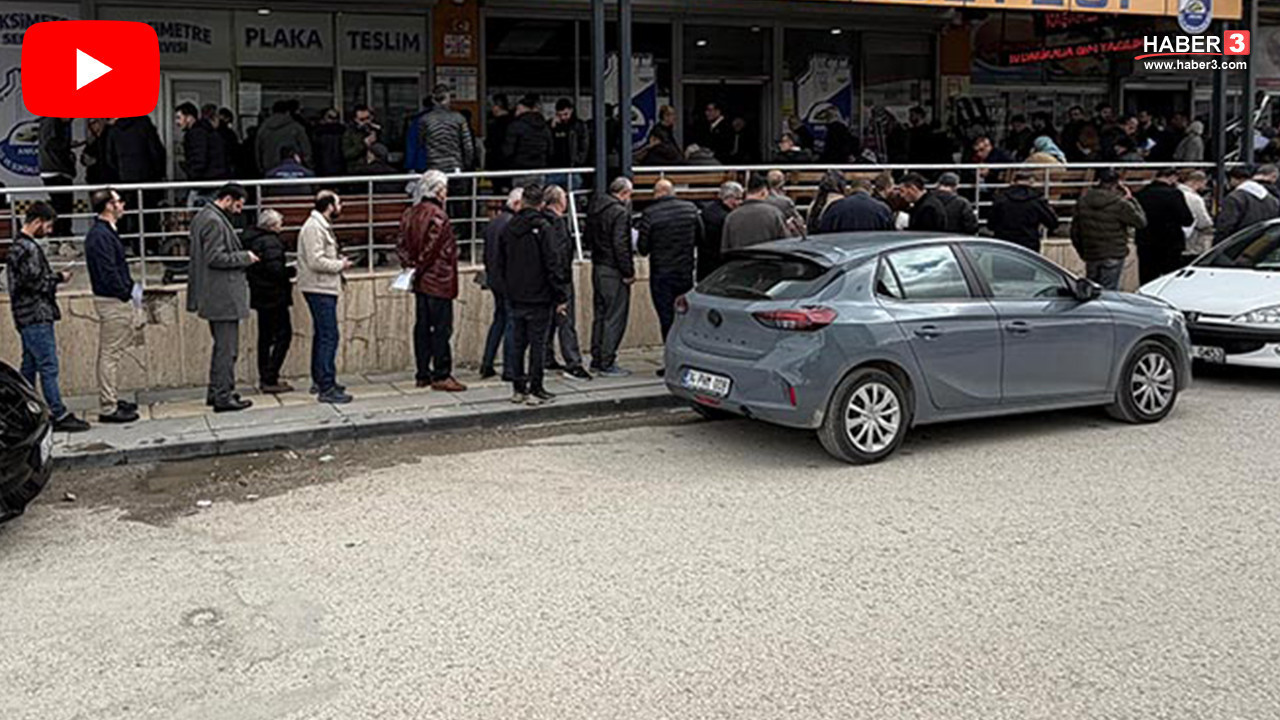 Araç sahiplerine verilen süre bugün doluyor: 140 bin lira ceza ödememek için kuyruğa girdiler