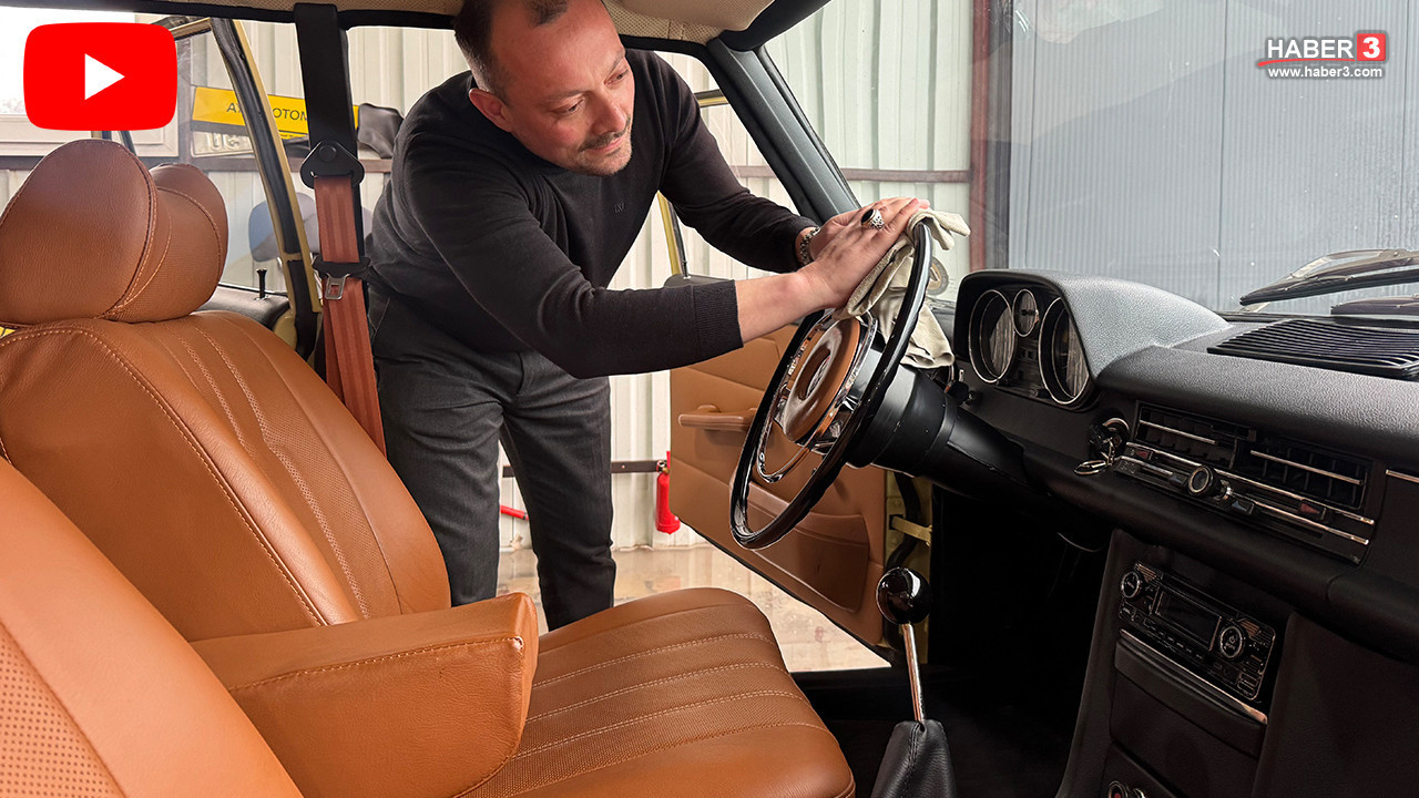 Klasik otomobil tutkunu vatandaş hurdadan aldığı otomobili, müzelik hale getirdi!