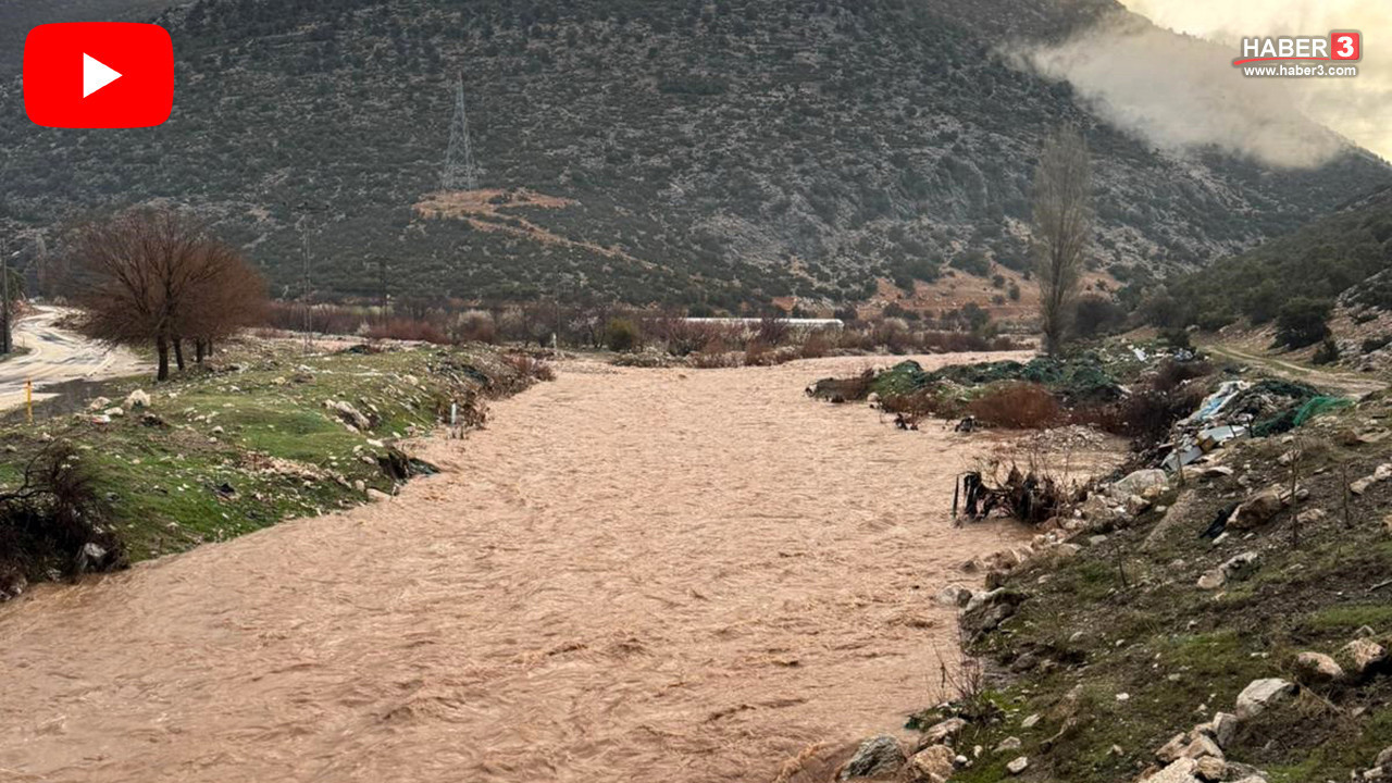 Turizm başkentimiz çamura battı; dereler taştı, seraslar ve meyve bahçeleri sular altında!