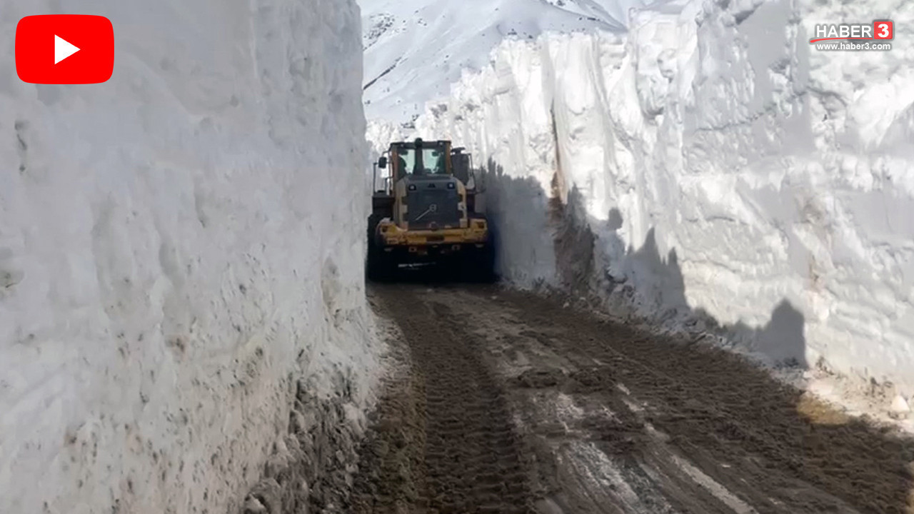 Kış bitmek bilmedi, Nisan ayında 6 metrelik kar tünelleri görenleri şaşkına çevirdi!
