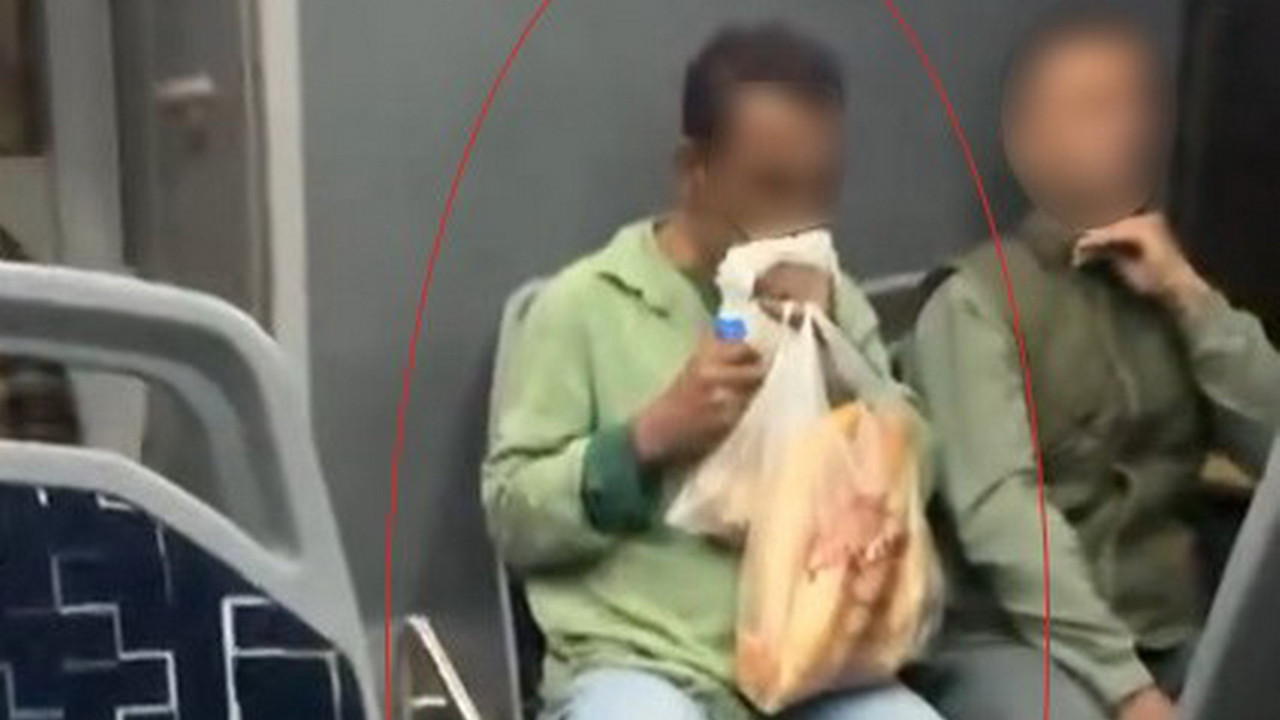 Belediye otobüsünde madde bağımlısı gerginliği