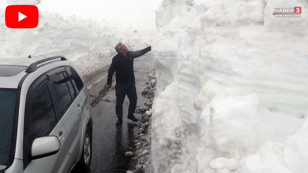 Burası Doğu Anadolu değil, Akdeniz! Kar kalınlığı 3 metreyi buldu; kar tünelleri oluştu!