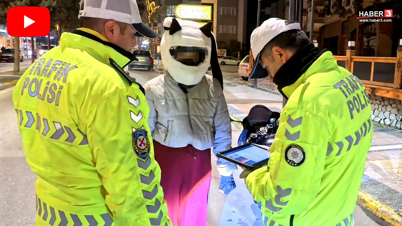 İki tekerlekli trafik canavarı bu sefer bir kadın çıktı!