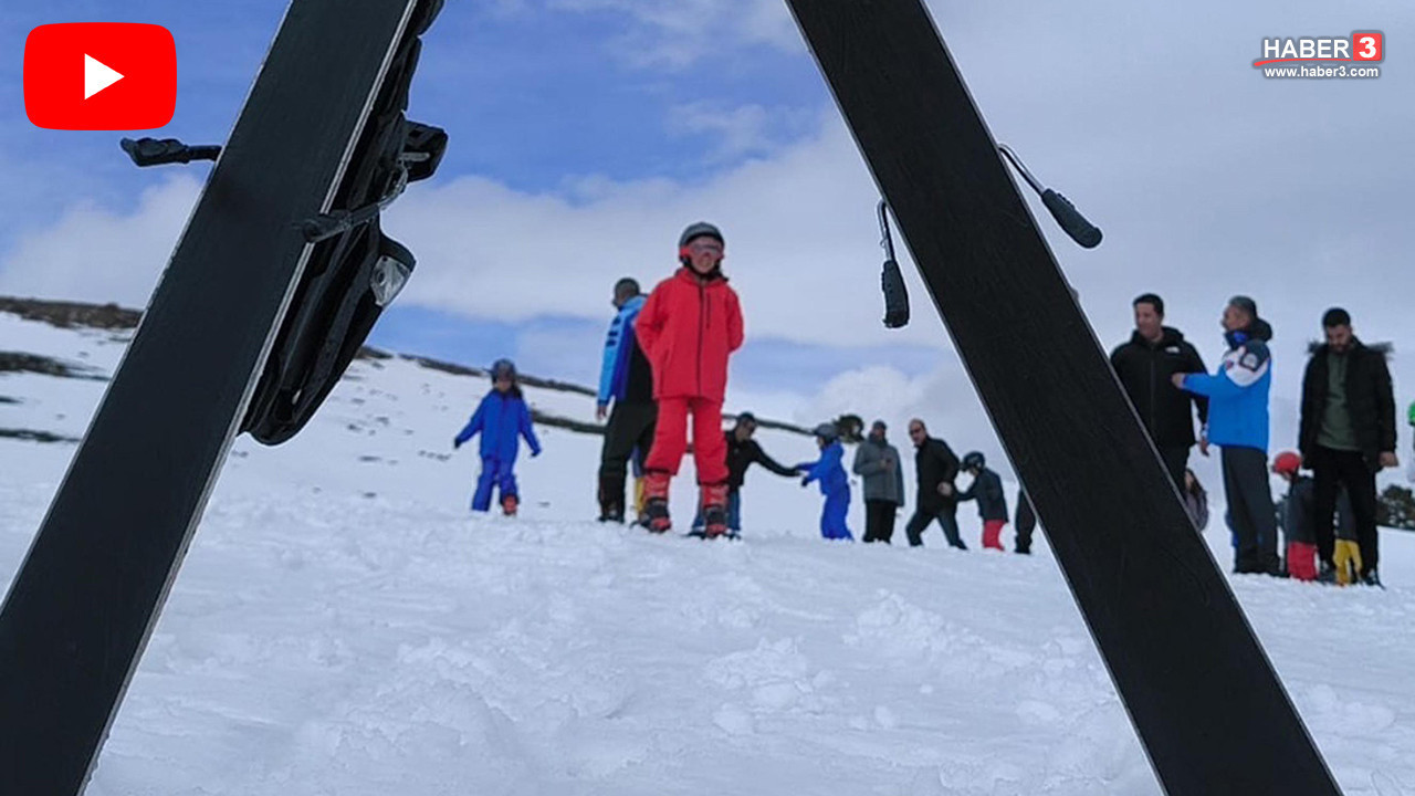 Türkiye'nin beyaz cennetinde geleceğin şampiyon adayı 2 bin çocuk kayakla tanıştı