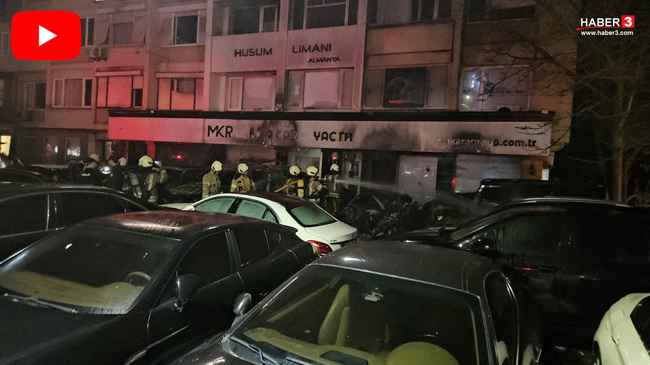 İstanbul'da büyük yangın; 100 milyon değerinde çok sayıda araç kül oldu!