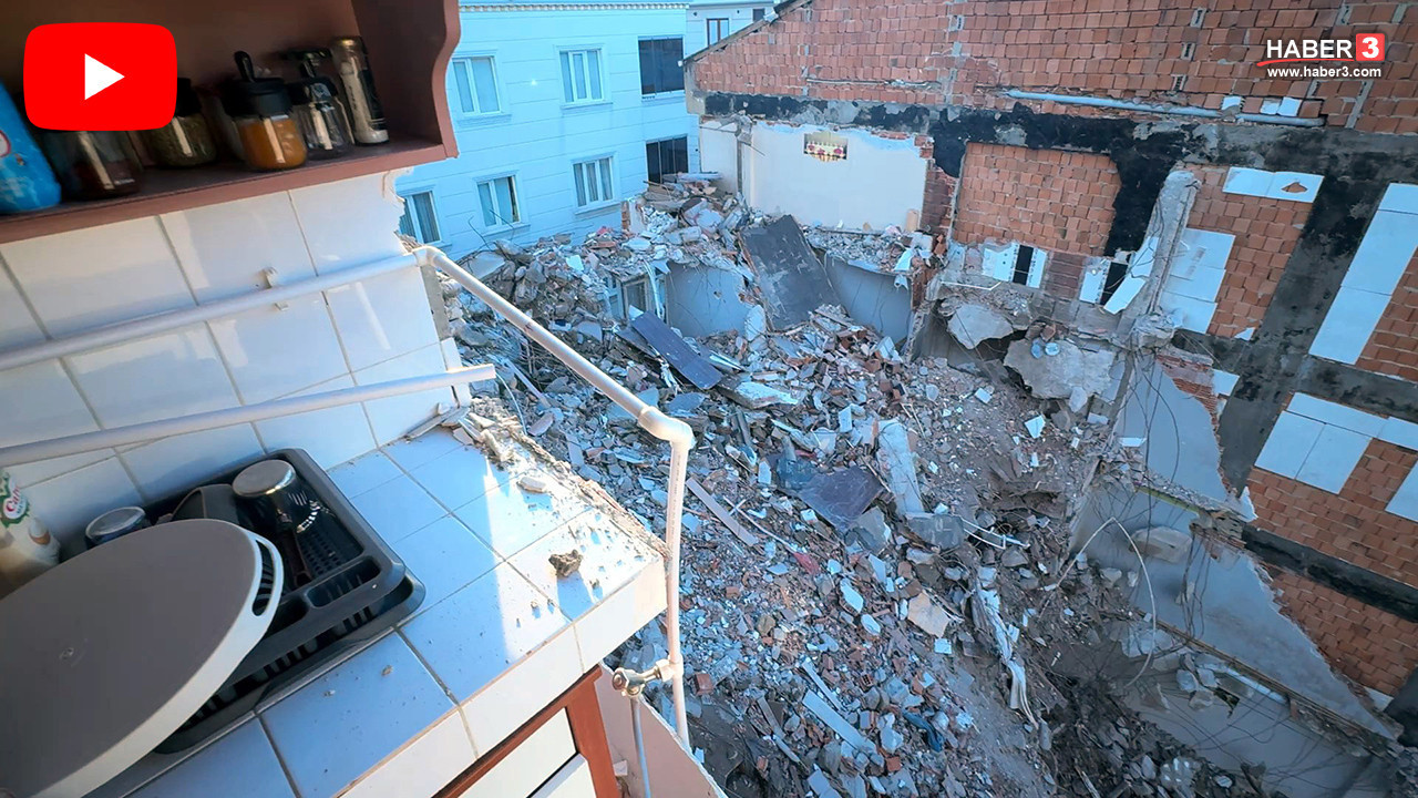 İstanbul'daki kentsel dönüşümde akılalmaz manzara: Sağlam binadan geriye bu kaldı!