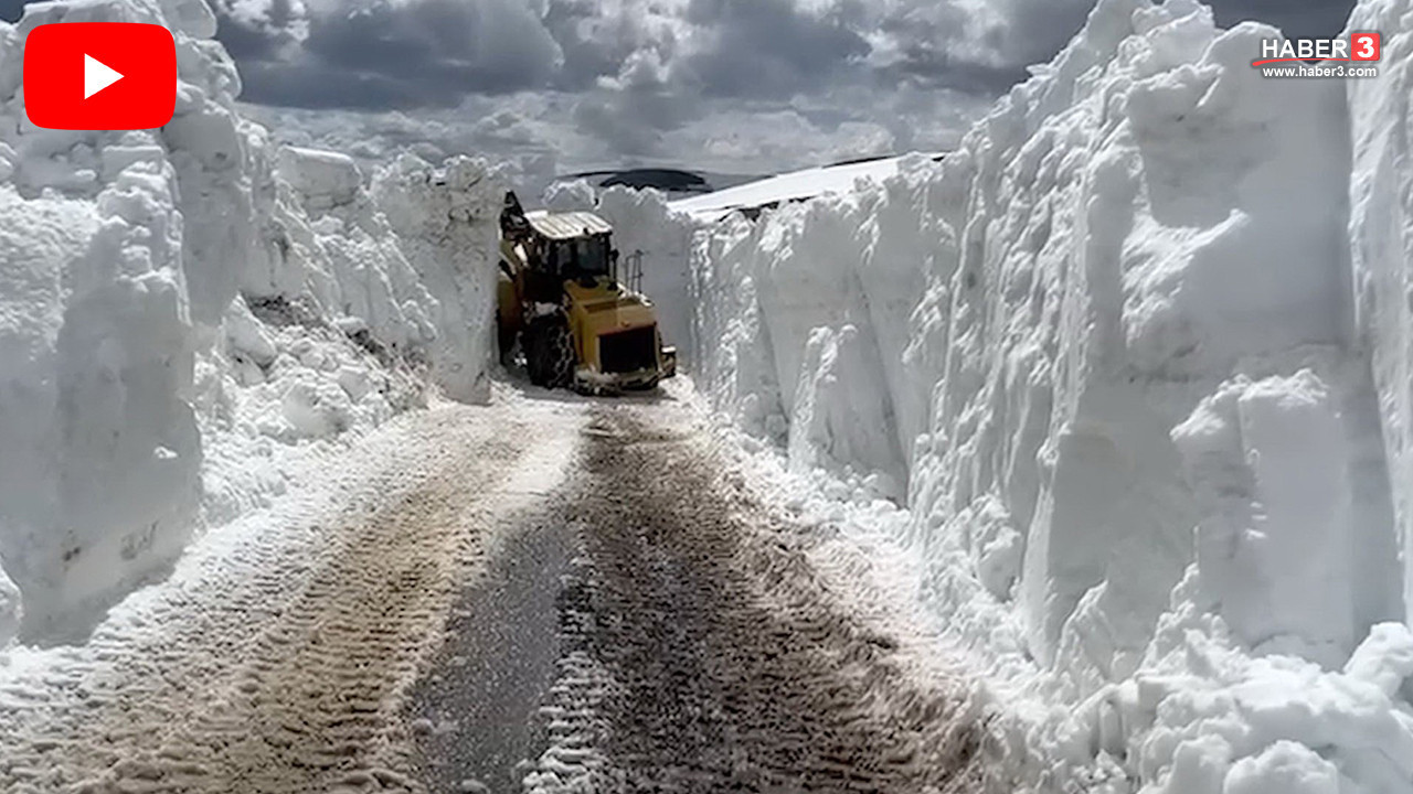 Türkiye'nin Sibiryası'ndan Nisan ayında Kar kalınlığı 4 metreyi buldu