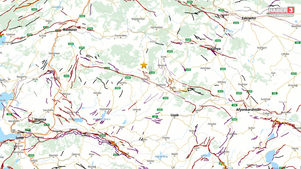 Kütahya'da 4.8 büyüklüğünde deprem! Çevre illerden de hissedildi!