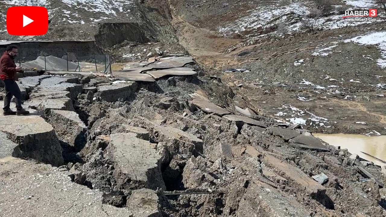 Heyelan yıktı geçti! Tesis büyük hasar gördü, yollarda dev yarıklar oluştu