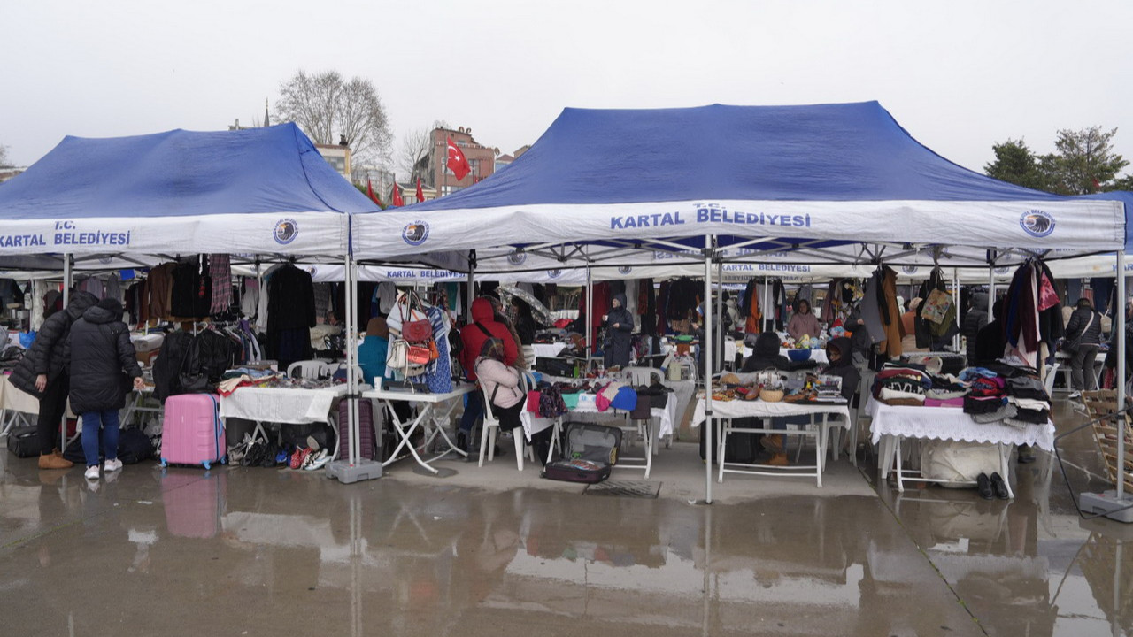 Kartal’da Atma Sat İkinci El Pazarı’na Yoğun İlgi
