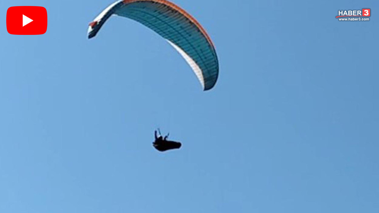 Havadaki paraşütçü ile karadaki vatandaşın diyaloğu sosyal medyayı salladı