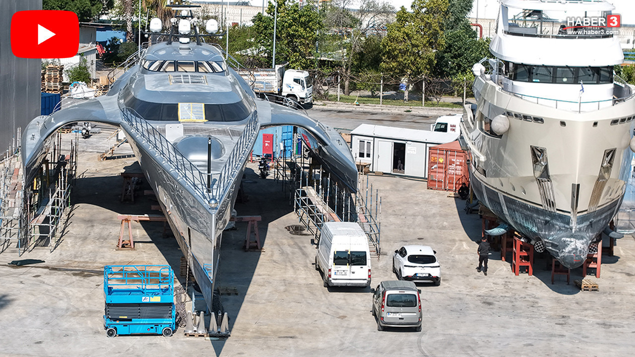Gören uzay mekiği sanıyor ama o masmavi cennetlerin milyar TLlik en sıradışı yatı