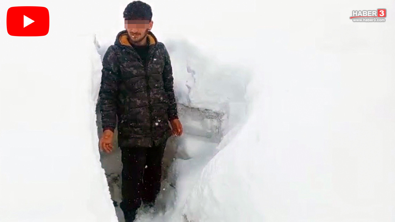 Baharı beklerken kış geri geldi; bir ilimizde kar kalınlığı insan boyunu geçti!