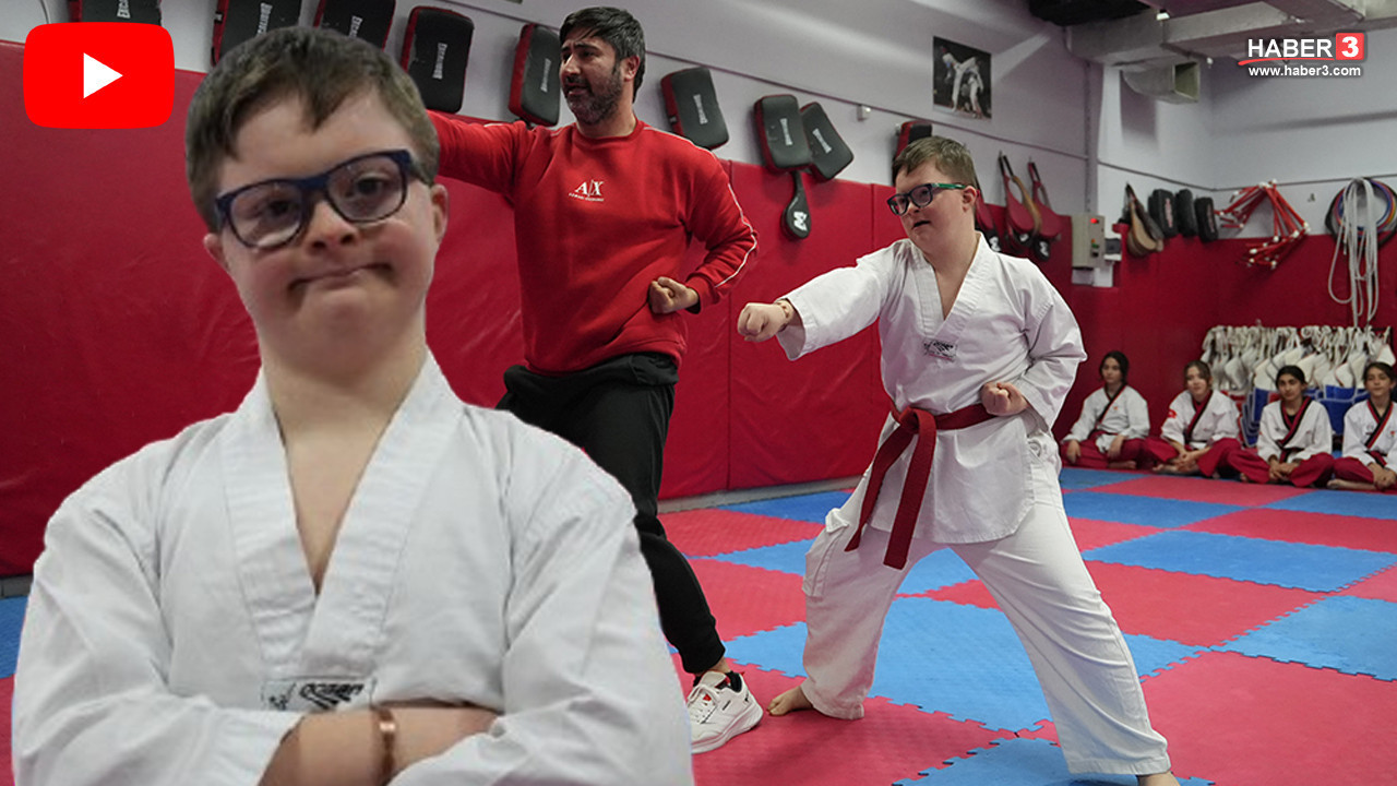 Down sendromlu minik Berke Dünya Şampiyonluğu'na yürüyor